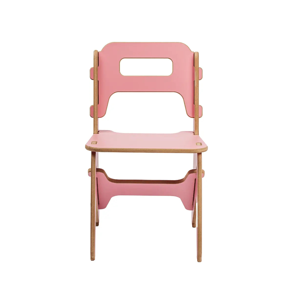 NANDO Childrens Preschool Chair, pistachio flamingo pink.