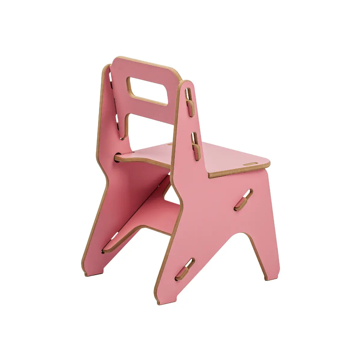 NANDO Childrens Preschool Chair, pistachio flamingo pink.